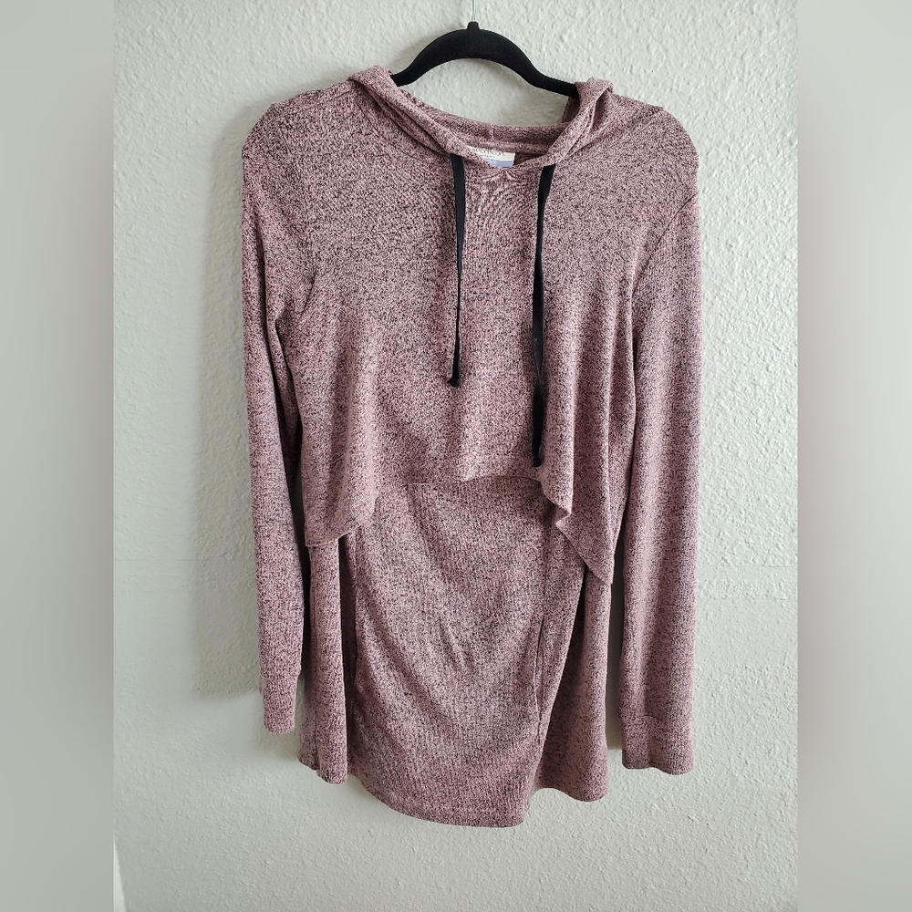 Motherhood Nursing/Maternity Hoody Tunic